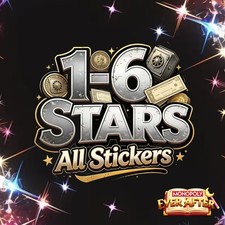    Monopoly Go 1-6  Stickers Golden Blit  Ever After Album   Fast  Cheapest   