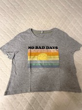 Only Play T-Shirt Gr. M/38, Locker, Grau, Kurzarm, Damen