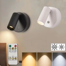 USB Rechargeable Wall Sconces Magnetic Base Bedside Light  Bedroom