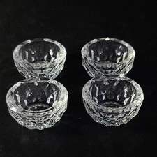 VAL ST LAMBERT IMPERIAL INDIVIDUAL SALT DIP, Lead Crystal, 1 7/8", BELGIUM, 4PCS
