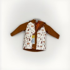 Cat  Jack Toddler Long Sleeve 3-in-1 Jacket Orange Size 12 Month Camping NWT