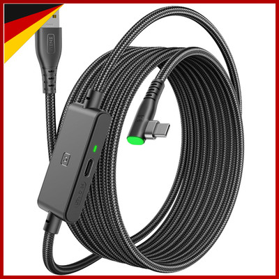 Link Kabel 5m USB C High Speed 2,5Gbs für Oculus Meta Quest 3 2 1 Pro Pico 4 VR