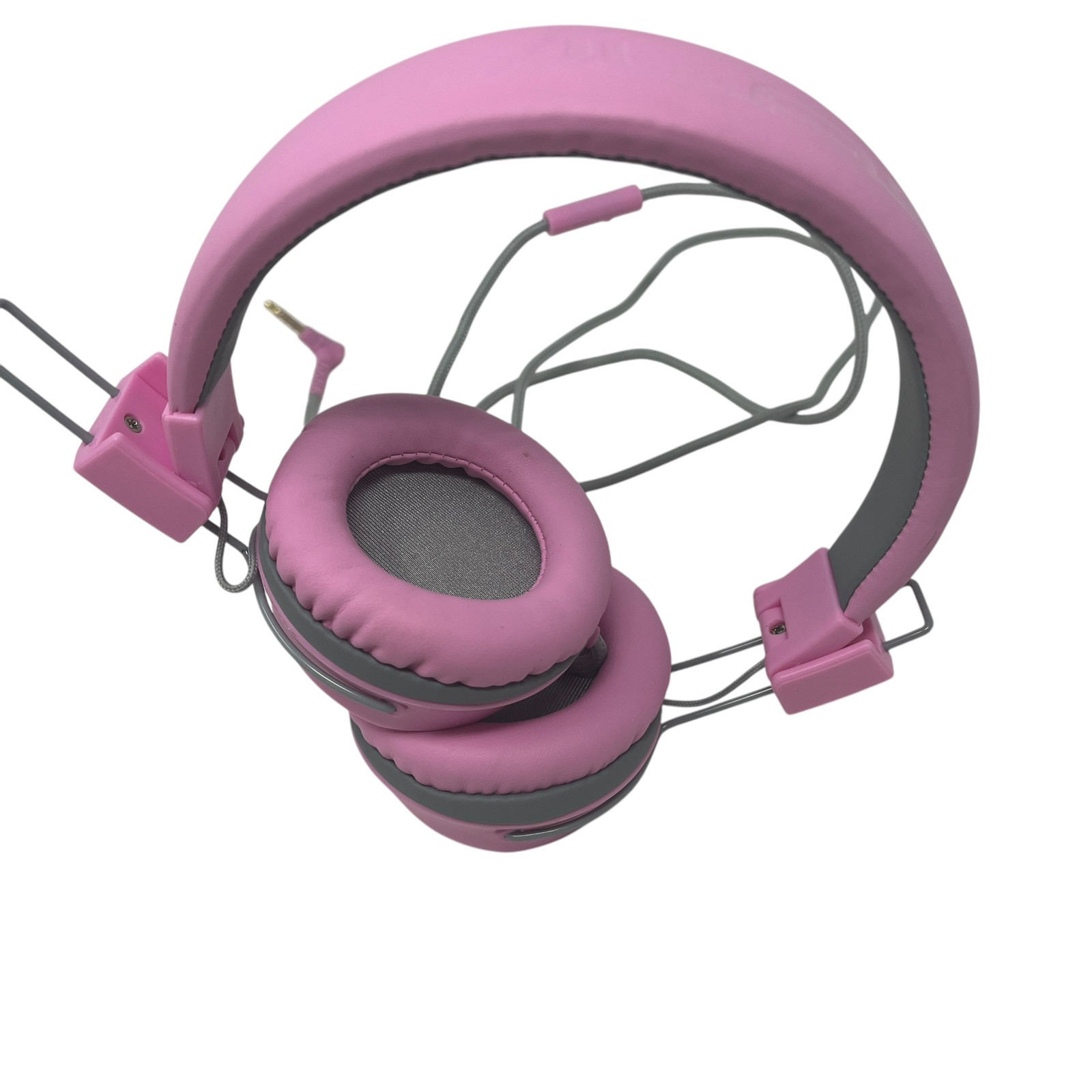 JLab JBuddies Kids Headphones - Pink/ Gray Wired Plug in Headphones Jack