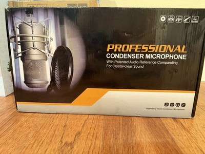 Professional Condenser Microphone With Patented Audio Reference Companding-New