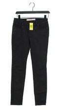 Next Women's Jeans UK 8 Black Cotton with Polyester Skinny