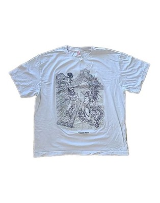 Vintage T Shirt Men s M White Costa Maya Mahahual Mexico Mayan Games Itza