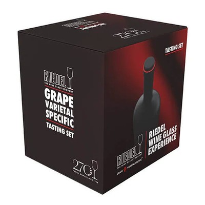 Riedel Fatto A Mano 4-teiliges Probierset Black Tie Handarbeit Kristallgläser