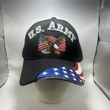 U.S. Navy Eagle on Flag Red White Blue bill navy blue hat Snapback Veteran Patr