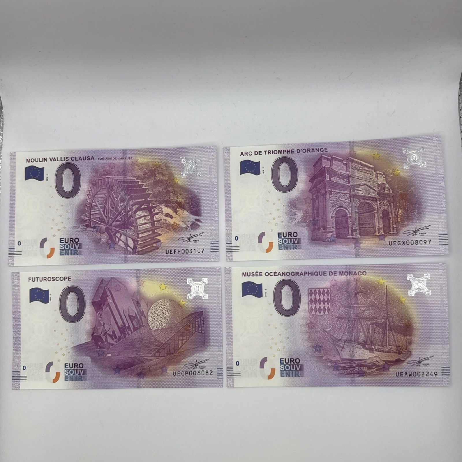Billet  Zéro 0 € Euro Touristique / Souvenir 2016