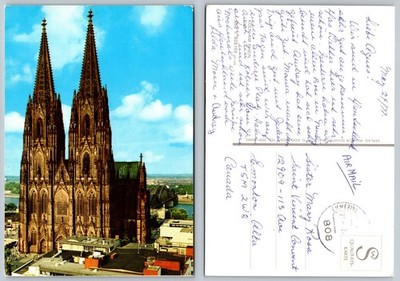 Continental Cologne Cathedral Germany Postcard