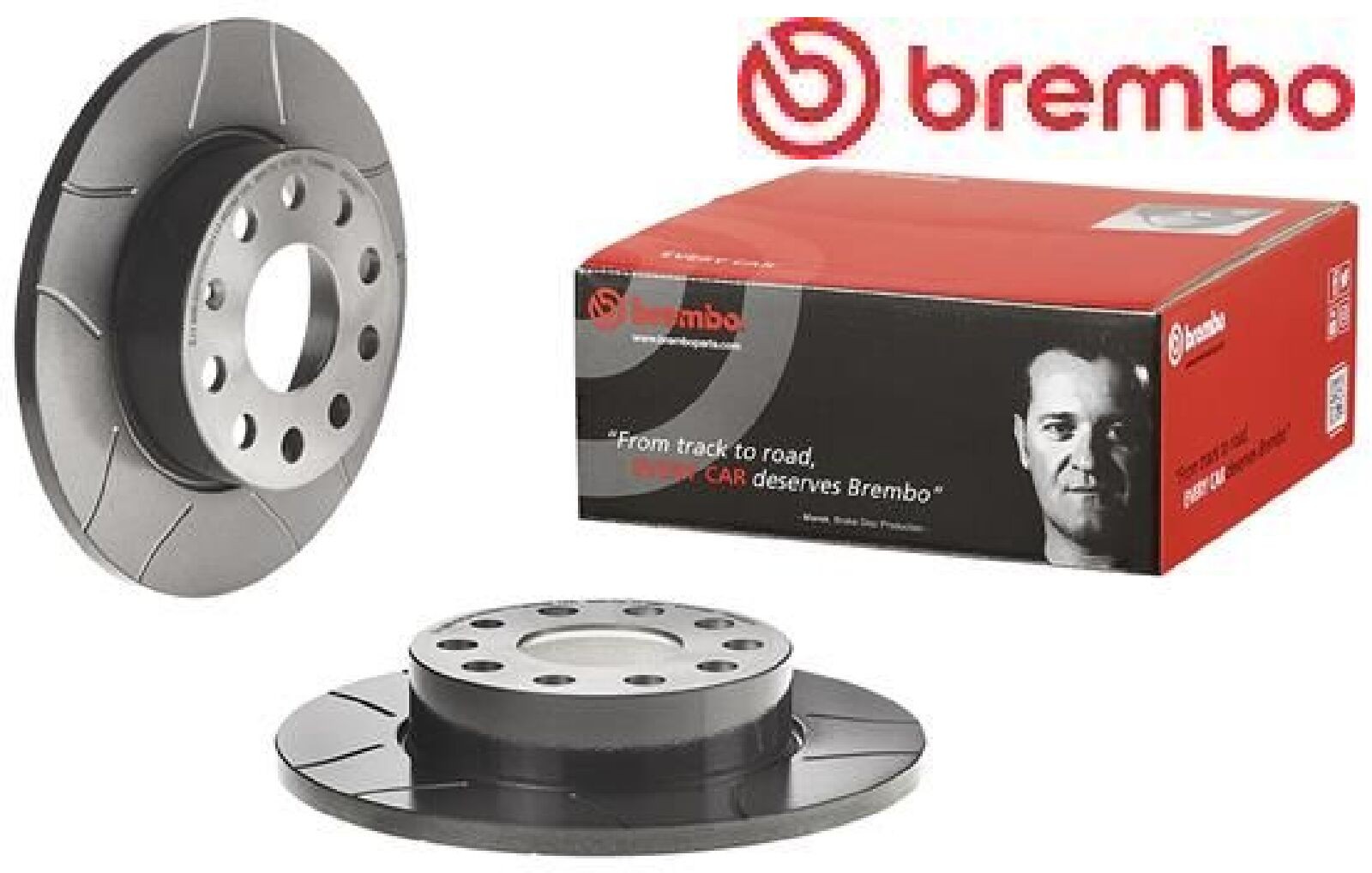 2x Bremsscheibe Brembo 08.9488.75 2 Bremsscheiben Hinterachse Hinten