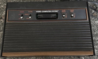 Atari 2600 Wood Grain 4 Switch Console Tested