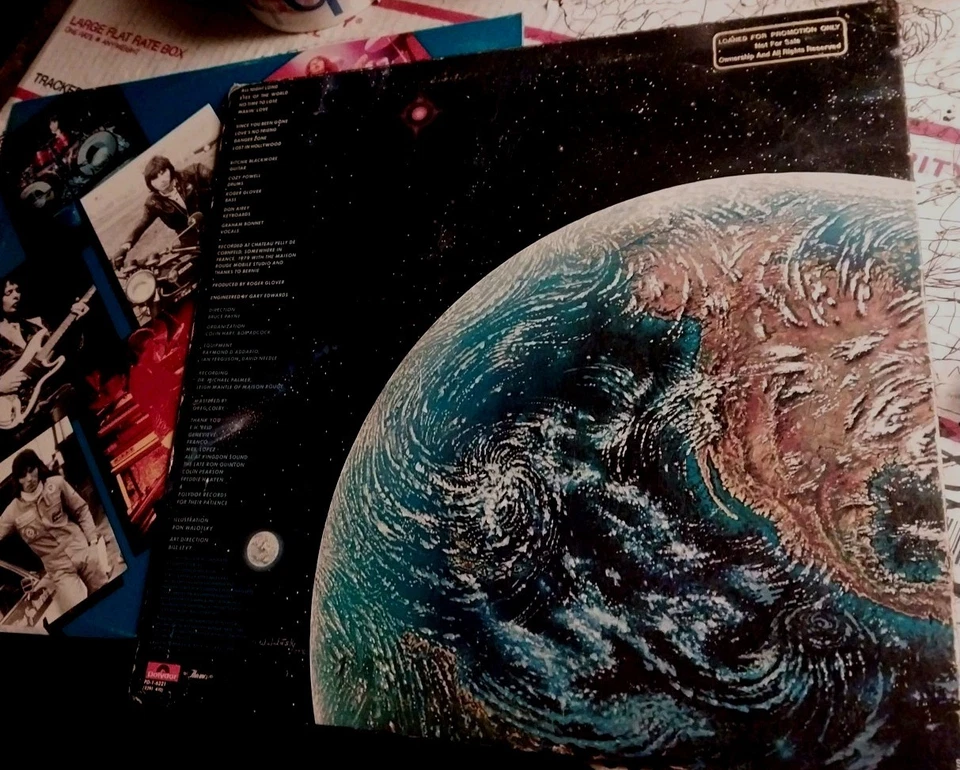 Rainbow LP DOWN TO EARTH RARE White promo Original Polydor record VG+/NM - Image 2 of 4