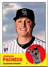 2012 Topps Heritage #243 Jordan Pacheco