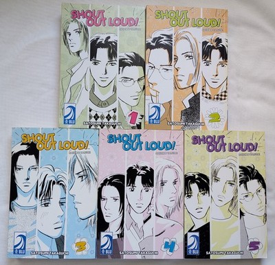 Shout Out Loud Sakende Yaruze Volumes 1 - 5 Complete Set English Manga - Blu