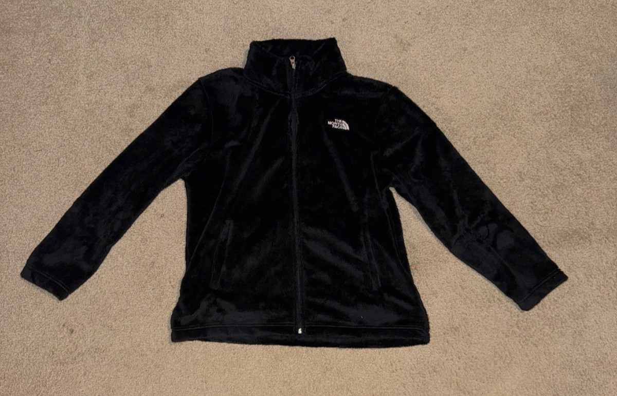 The North Face Women’s Fleece Osito Jacket Black Size L Full Zip Teddy