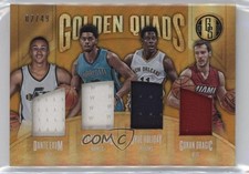 2016 Gold Standard Golden Quads /49 Dante Exum Jeremy Lamb Jrue Holiday #16 17pt