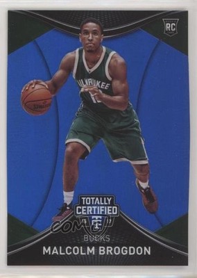 2016 Panini Totally Certified Rookies Blue 86/99 Malcolm Brogdon Rookie RC 6fs