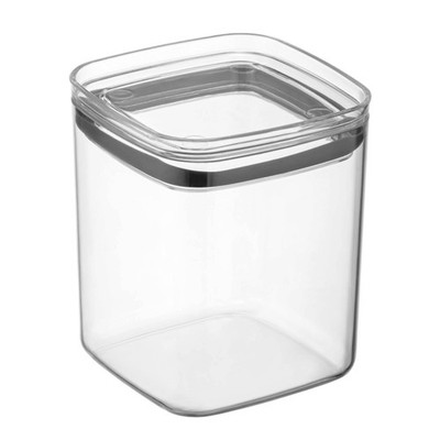 Luftdichte Lebensmittel Aufbewahrung Klar Behälter mit Deckel Quadratisch Stapelbar 1000ml