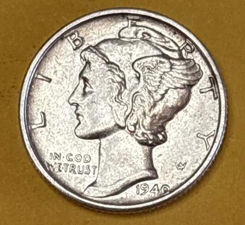1940 S Mercury 90% Silver Dime BU Uncirculated FSB