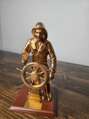 Vintage ''Presented by C.O. TCG EGE'' Naval Presentation Plaque / Ship Souvenir
