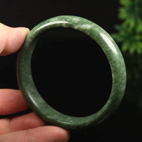 62mm Grade A 100% Natural Green Jade Bangle Bracelet Chinese Guizhou Jade RK7900