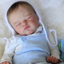 19'' Reborn Baby Doll Kit Newborn Baby Unfinished Sleeping Unpainted DIY Toy New