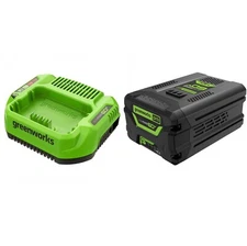 Greenworks PRO 60V 4.0 Ah 4 Amp Battery LB604 With Lithium Battery Charger 3A