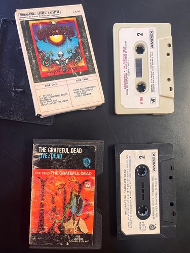 (READ) Grateful Dead 1969 1st Print US Cassette Tape Lot