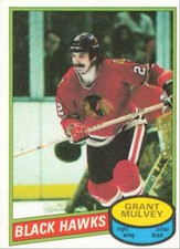 1980-81 O-Pee-Chee Grant Mulvey Chicago Blackhawks #212