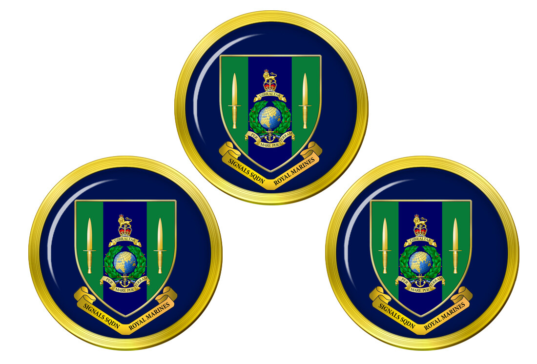 Signals Squadron Royal Marines Golf Ball Markers