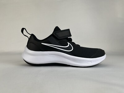 #ad Nike Star Runner 3 Black White Kids Youth Shoes Sneakers Sz 11C 12C 13C 1Y 2Y 3Y $45.00