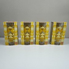 New Set Four (4) Yellow Hungry Jacks Aussie Summer Glasses 2024 Limited Edition