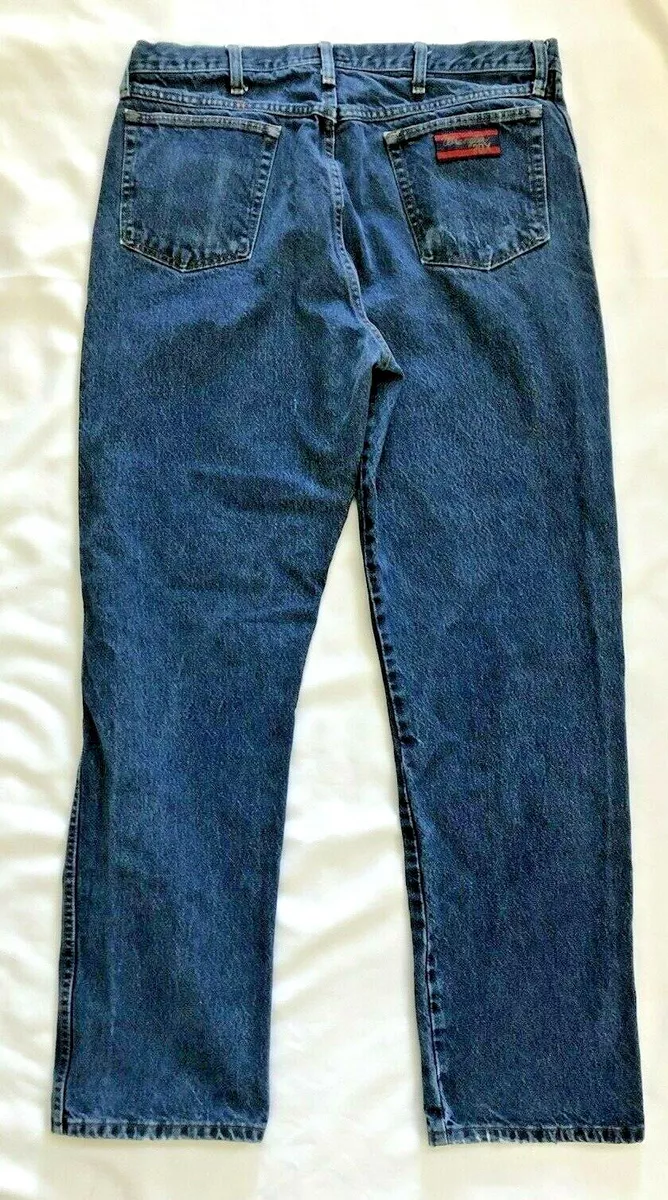 Wrangler 20X Style 22 Original Western High Rise Denim Blue Jeans 38 x 34
