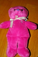 2000 Barbie Pink Pajama Fun Bear Plush Stuffed Bean Animal-New w/Tags