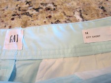 Gap City Shorts Size 14 Color Light Blue NWT