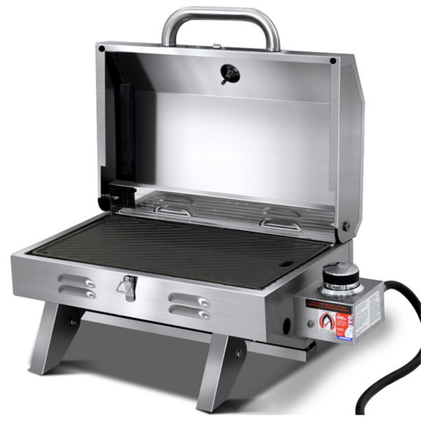 Grillz PGB1BHPSSA Portable Gas BBQ Grill Silver for sale online