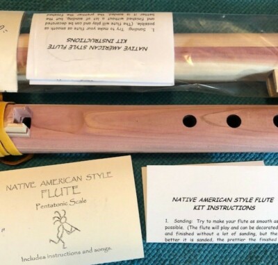 22  Cedar Wooden Flute Kit-U finish Custom style Key of F#Instructions included!