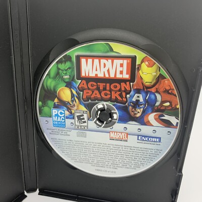 Marvel Action Pack! PC MAC CD ROM Games Windows 7, Vista & XP