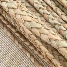 30m Three Strands Straw Braided Corn Leaf Hand-rubbed Rope 1cm for DIY Hat Craft