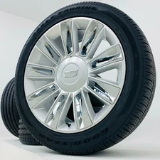 Cadillac Escalade Platinum Wheels Tires Goodyear New 2020 OEM Factory GM spec 22