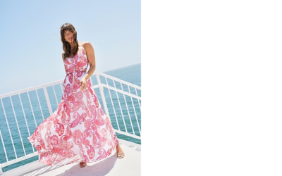chinese dress ladies Pink Bodycon Maxi Dress