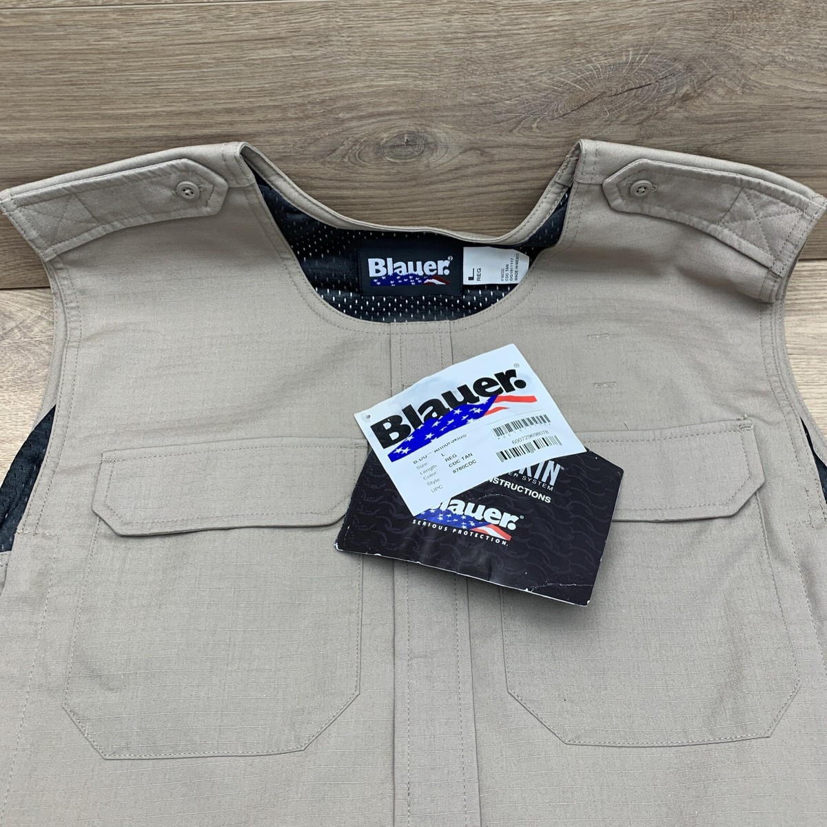 Blauer Armorskin Armor Carrier Cover Vest Khaki Tan SIze Large | eBay