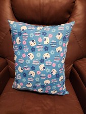 NEW homemade Handcraft Blue Hello Kitty Kids Travel throw pillow 18"X14"