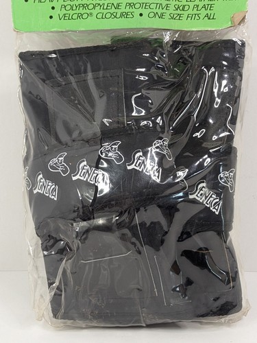 Seneca Protezione Polso Mano Skateboard #4567 Destra e Sinistra Nero Nylon Resistente Nuovo - Foto 9 di 24
