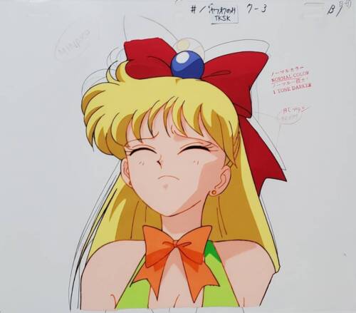 Sailor Moon Anime Cel marinaio Venere Vintage Raro Cartone Giapponese Dal Giappone F/S - Foto 1 di 1