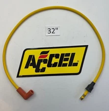 32" Single Replacement YELLOW Spark Plug Wire for Points Cap ACCEL 4042 4044