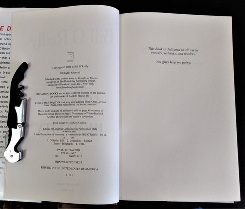A BOLD FRESH PIECE OF HUMANITY - Bill O'Reilly (hc/dj) As New !!! SIGNED !!! - Picture 6 of 9