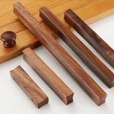 2 Poignées/Prises En Bois DIY Rectangle Pour Tiroir Porte Placard Armoire