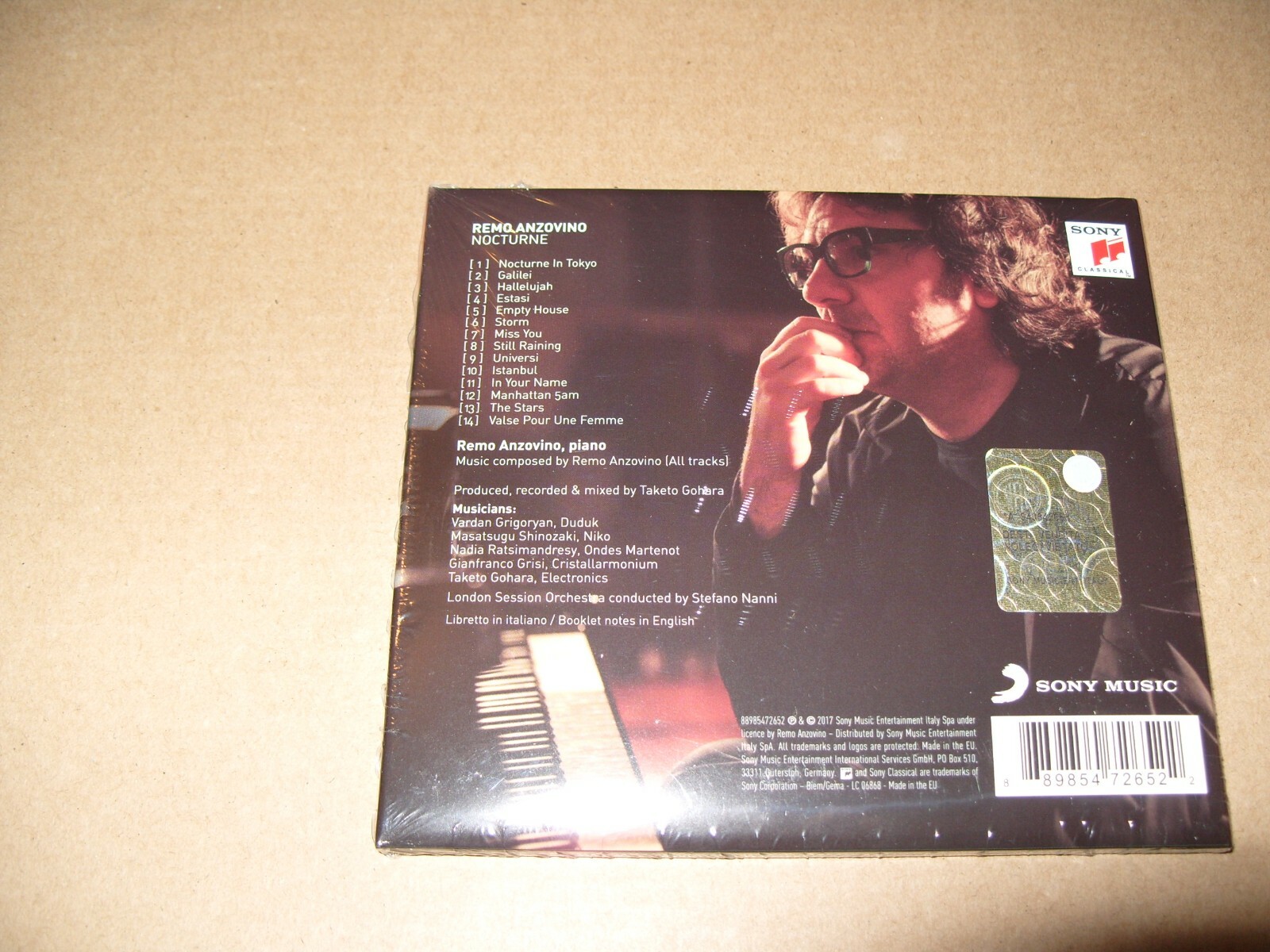 REMO ANZOVINO  - NOCTURNE 2017 Digipak cd New & Sealed. (L.S.)